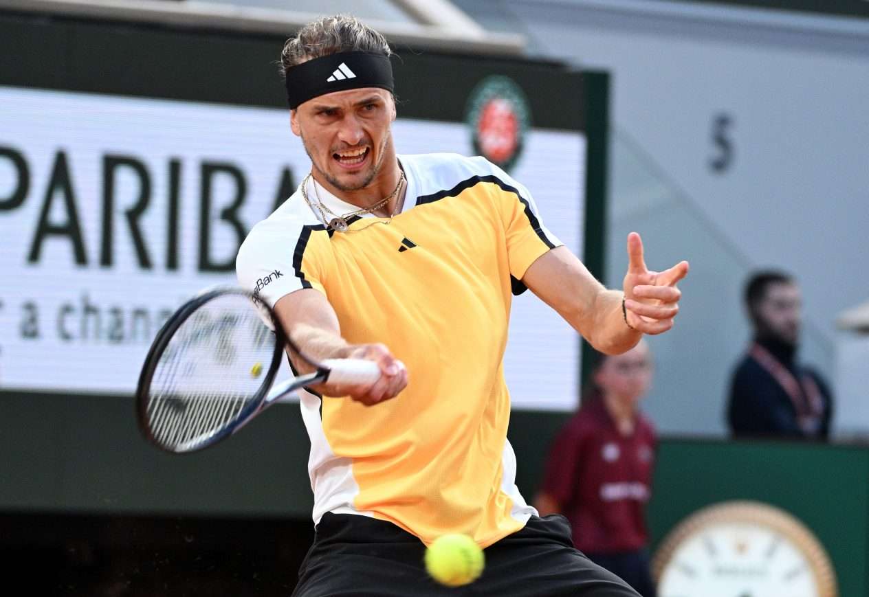 Alexander Zverev pelaa Ranskan avoimissa (Kuva: AOP)