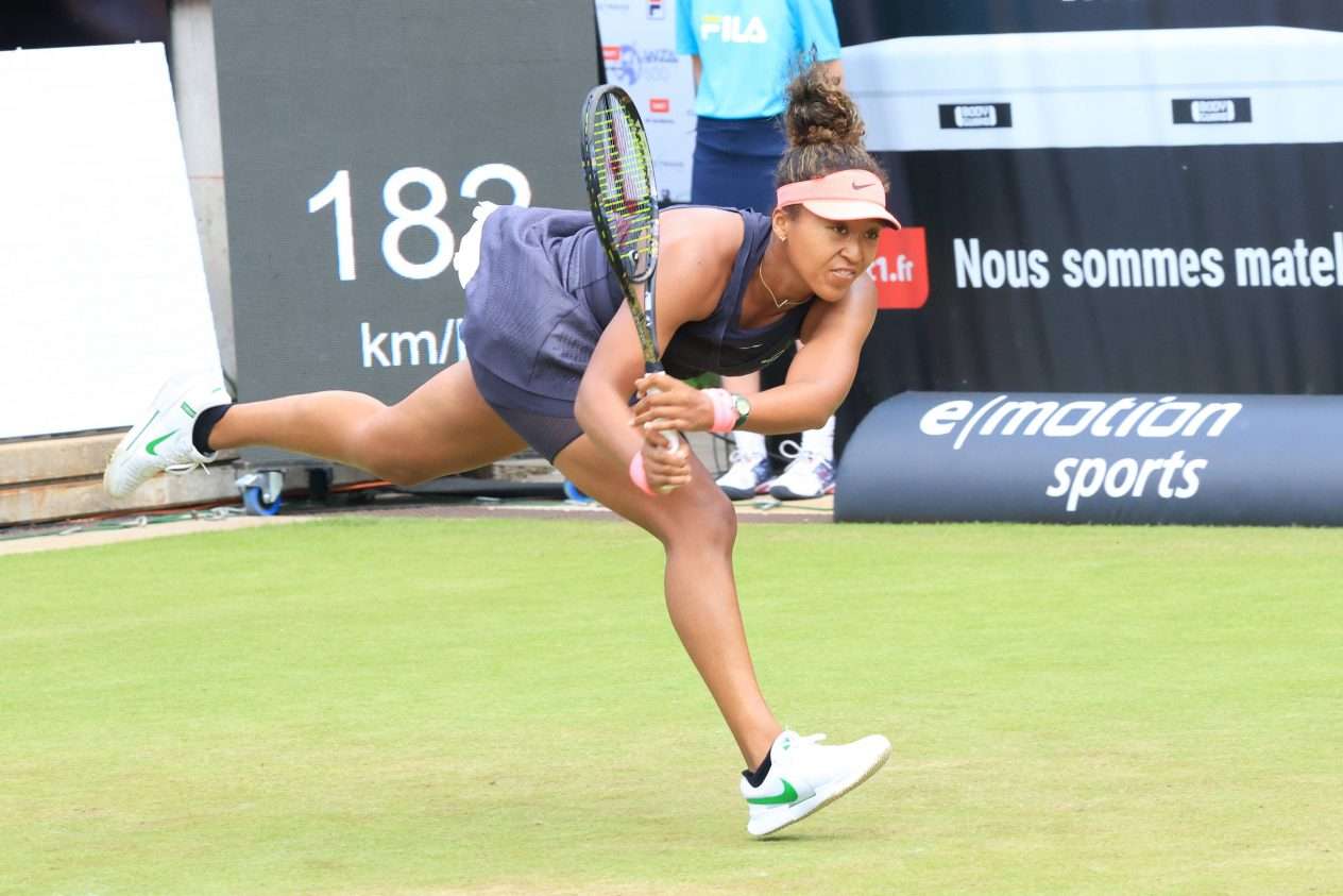 Naomi Osaka tositoimissa Berliinissä 2024 (Kuva: OP)